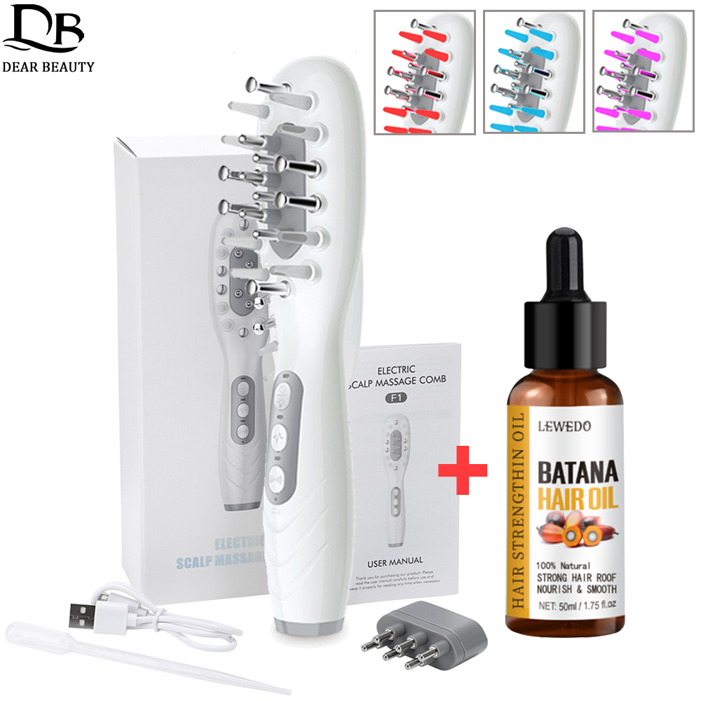 Hair Care Oil - Electric Scalp Massage Comb + Anti-Hair