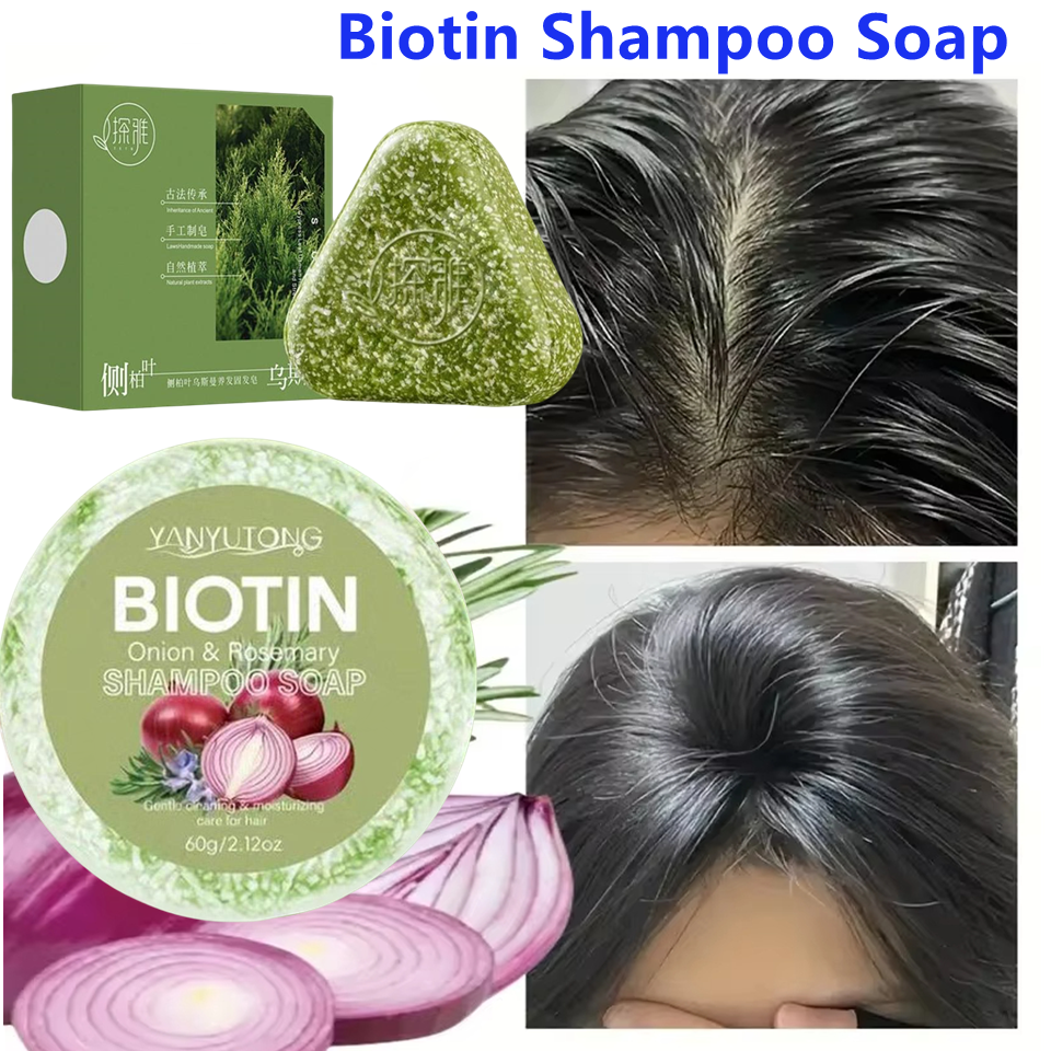 Hair Care Dandruff - Onion Extract Biotin Shampoo Soap Natural