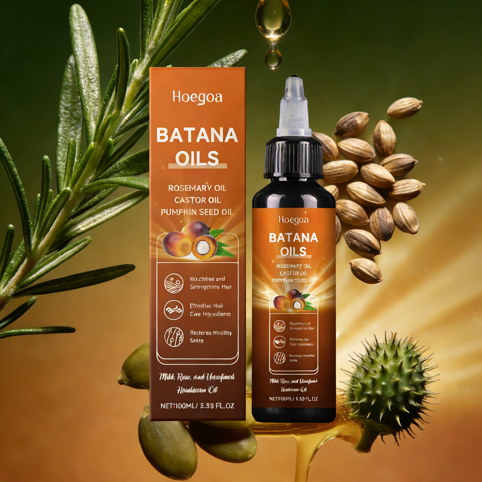 Rosemary Hair Oil - ​Hoegoa Batana Hair Growth Oil Anti