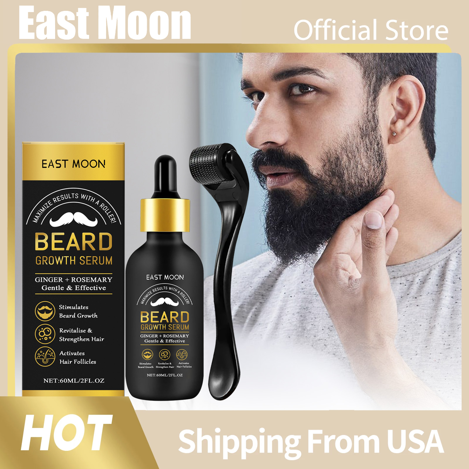 Hair Care Essence Oil - Beard Care Essential Oil Deep Hydration