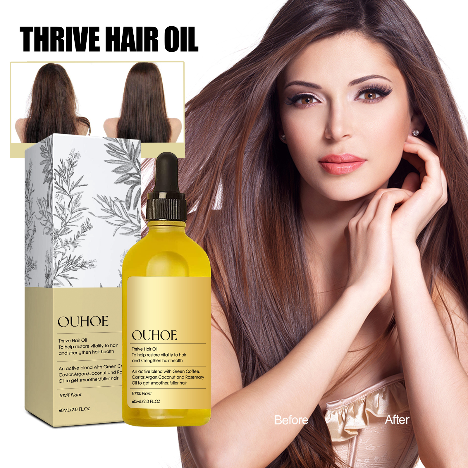 60ml Rosemary Hair Oil for Thi - Rosemary Hair Oil のレビューと価格