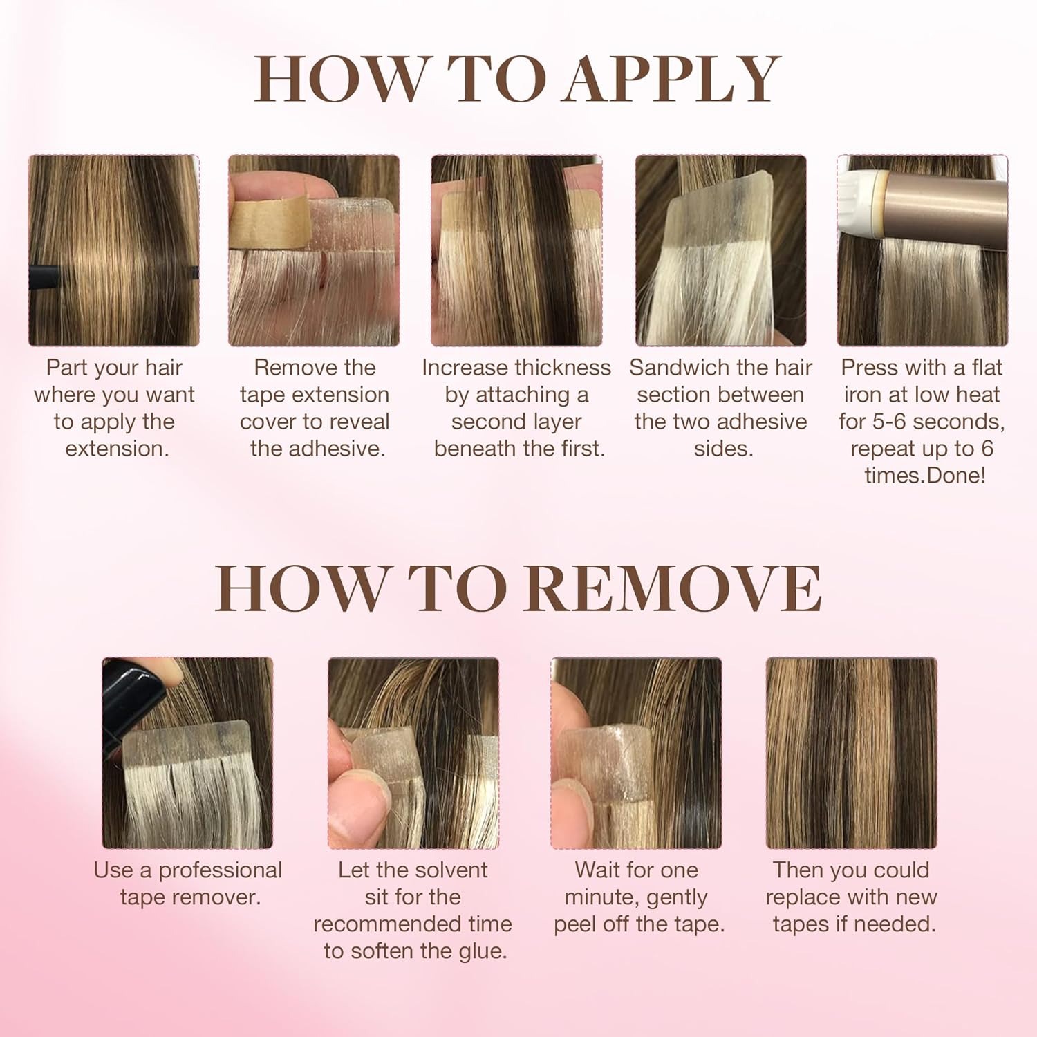 72Tabs(6sheets）Hair Extension  - Hair Extension Tape In のレビューと価格