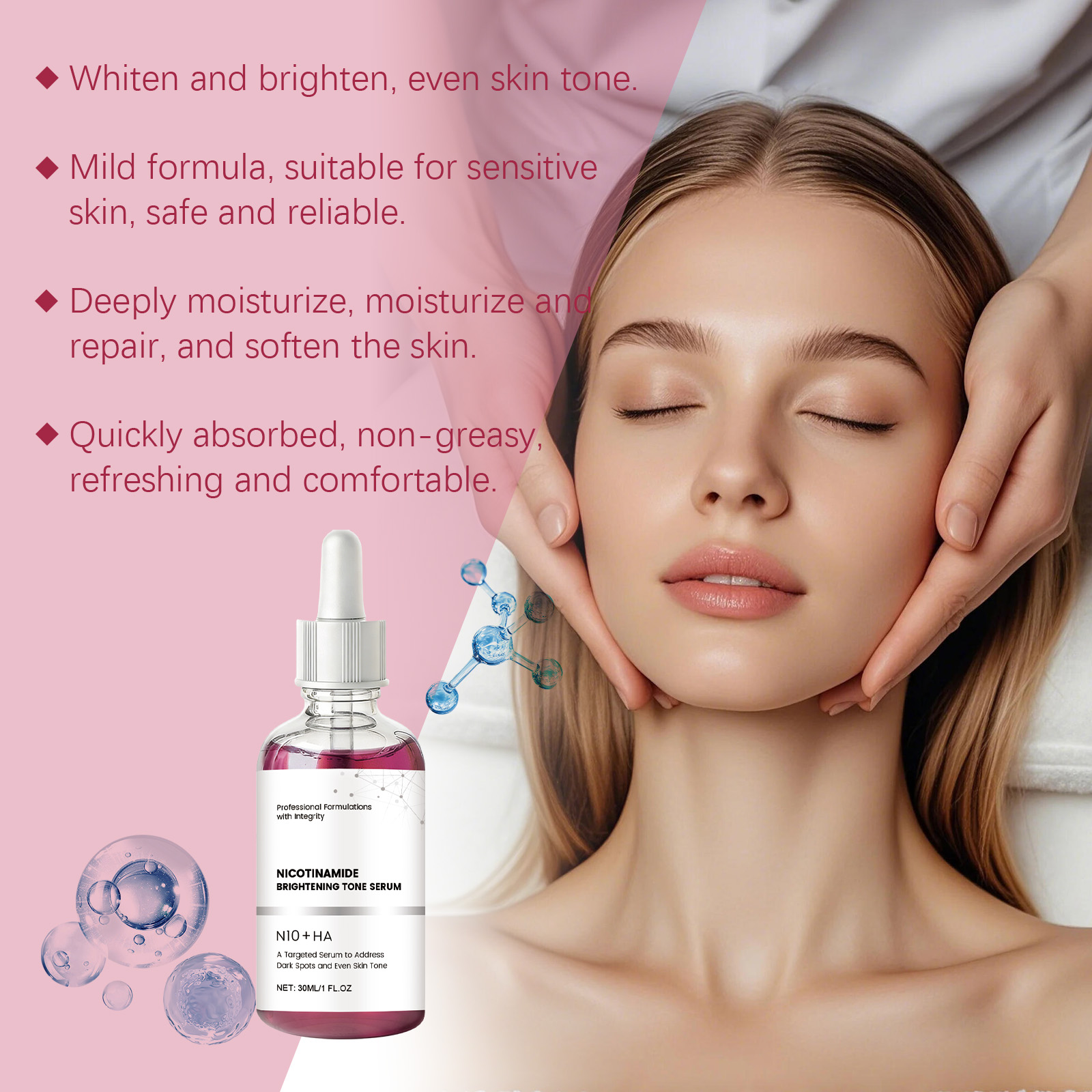 Niacinamide Facial Serum Brigh - Silk Press Serum のレビューと価格