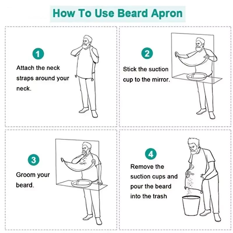 Men's Beard Shaving Apron - Cl - Hair Care Clinic のレビューと価格