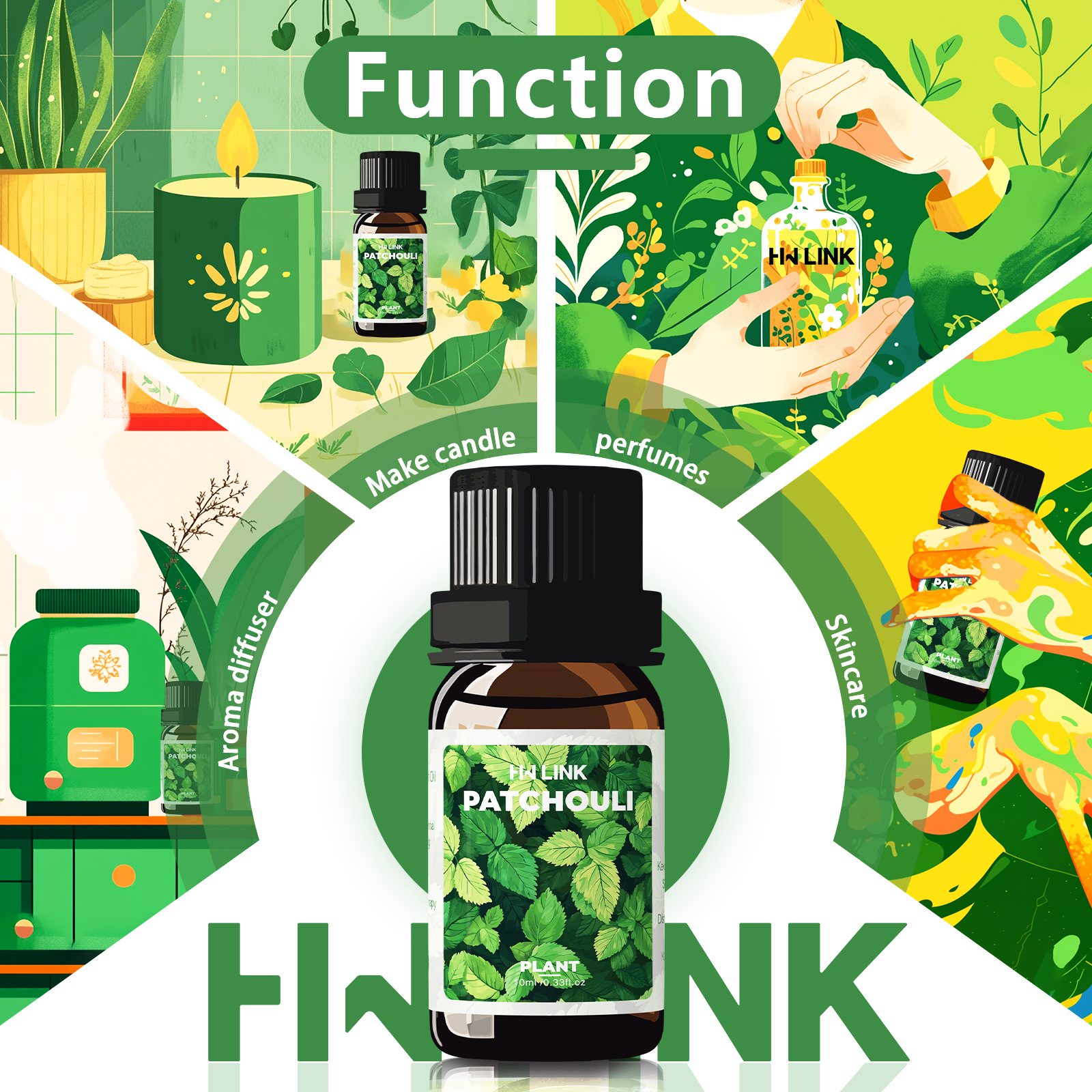 10ml Patchouli Essential Oils  - Hair Care Oil のレビューと価格