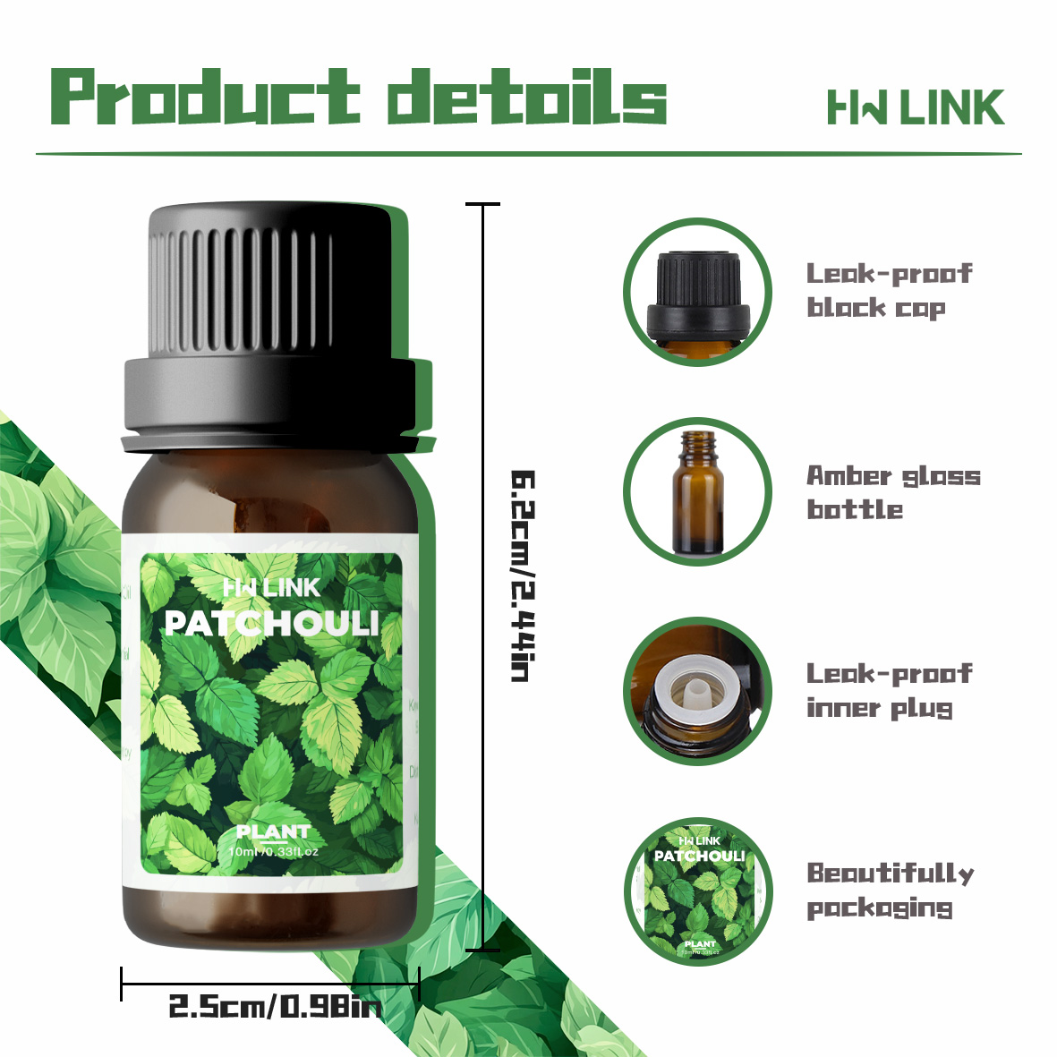 10ml Patchouli Essential Oils  - Hair Care Oil のレビューと価格