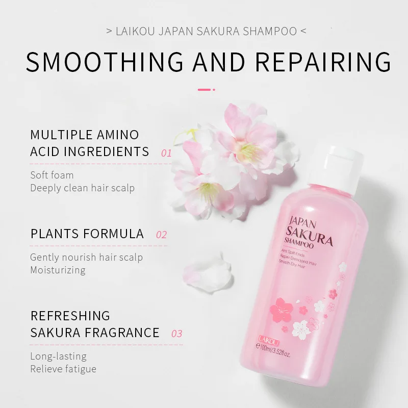 LAIKOU Japan Sakura  Shampoo R - Hair Care Dandruff のレビューと価格