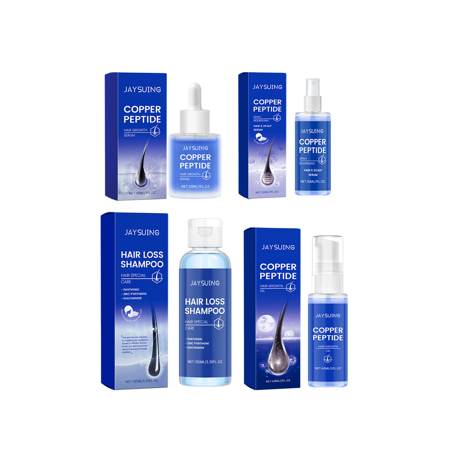 Copper Peptide Shampoo Hair Gr - Hair Care Essence Oil のレビューと価格