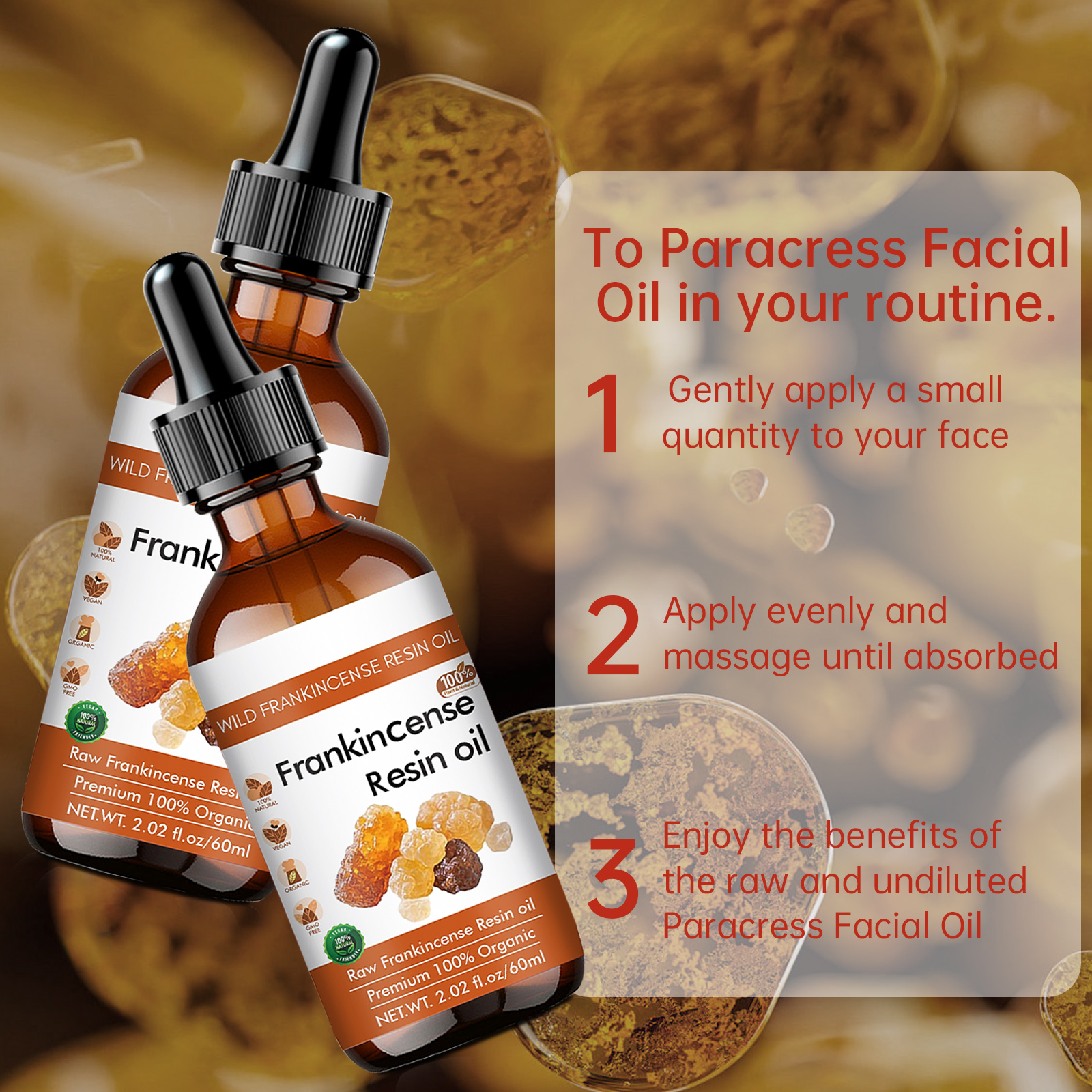 Organic Frankincense Resin Fac - Silk Press Serum のレビューと価格