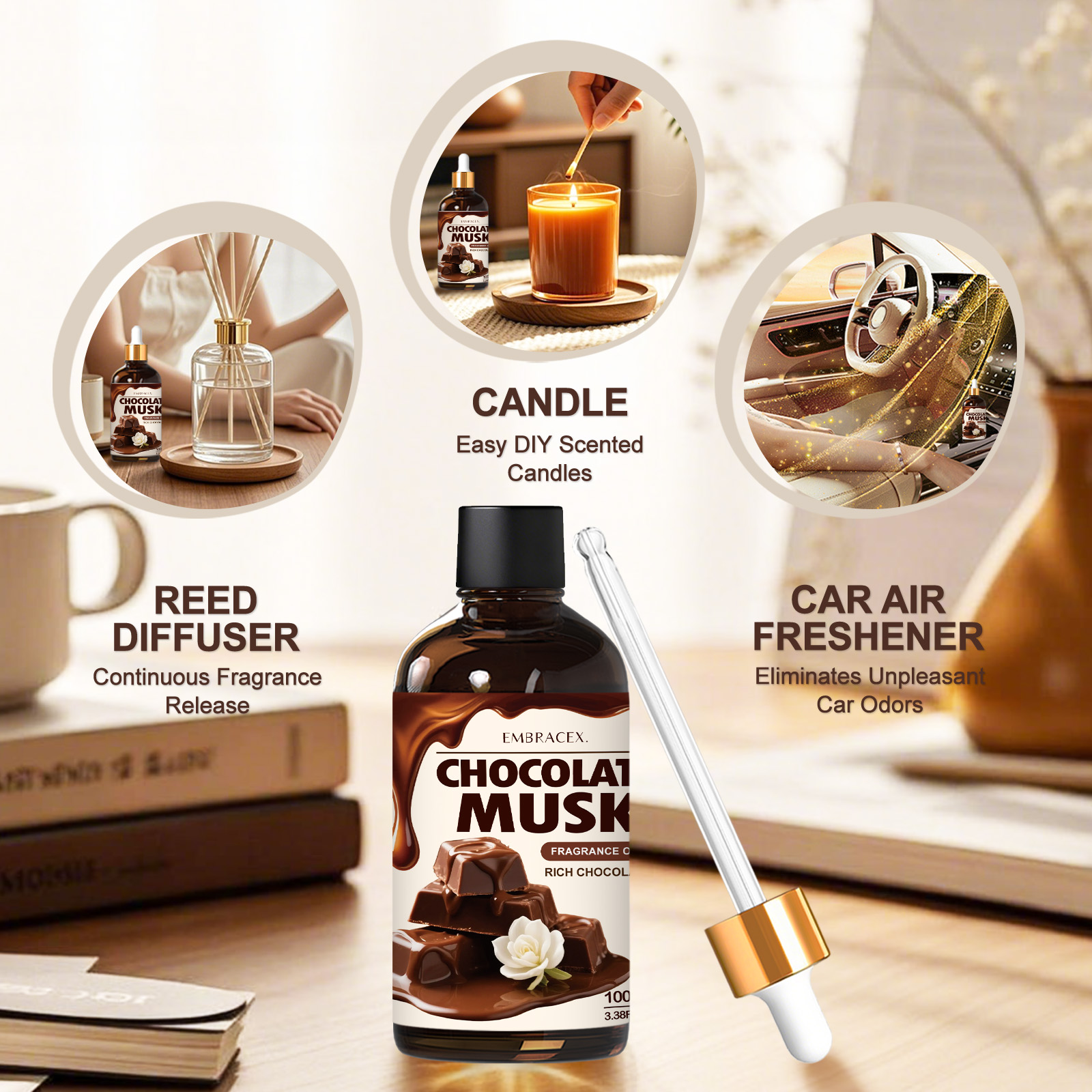 100ml Chocolate Musk Essential - Hair Care Oil のレビューと価格