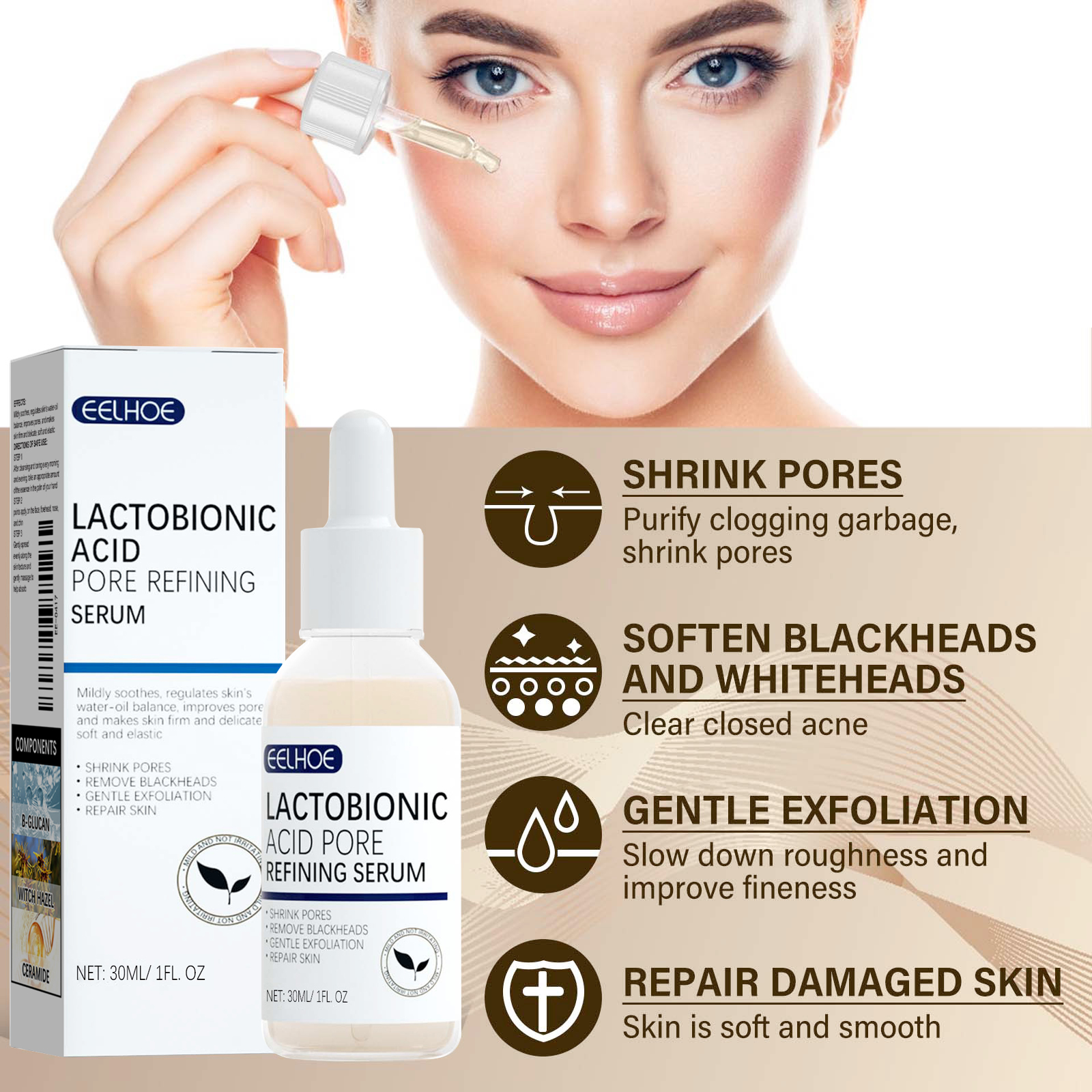 EELHOE Lactobionic Acid Pore S - Silk Press Serum のレビューと価格