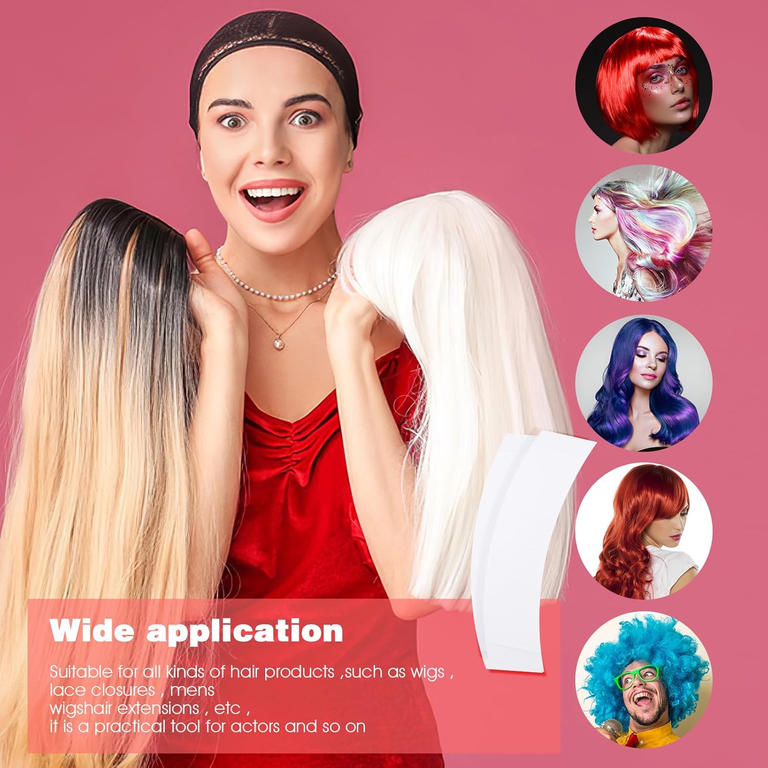 36PCS Wig Tape for Lace Front  - Hair Extension Tape In のレビューと価格