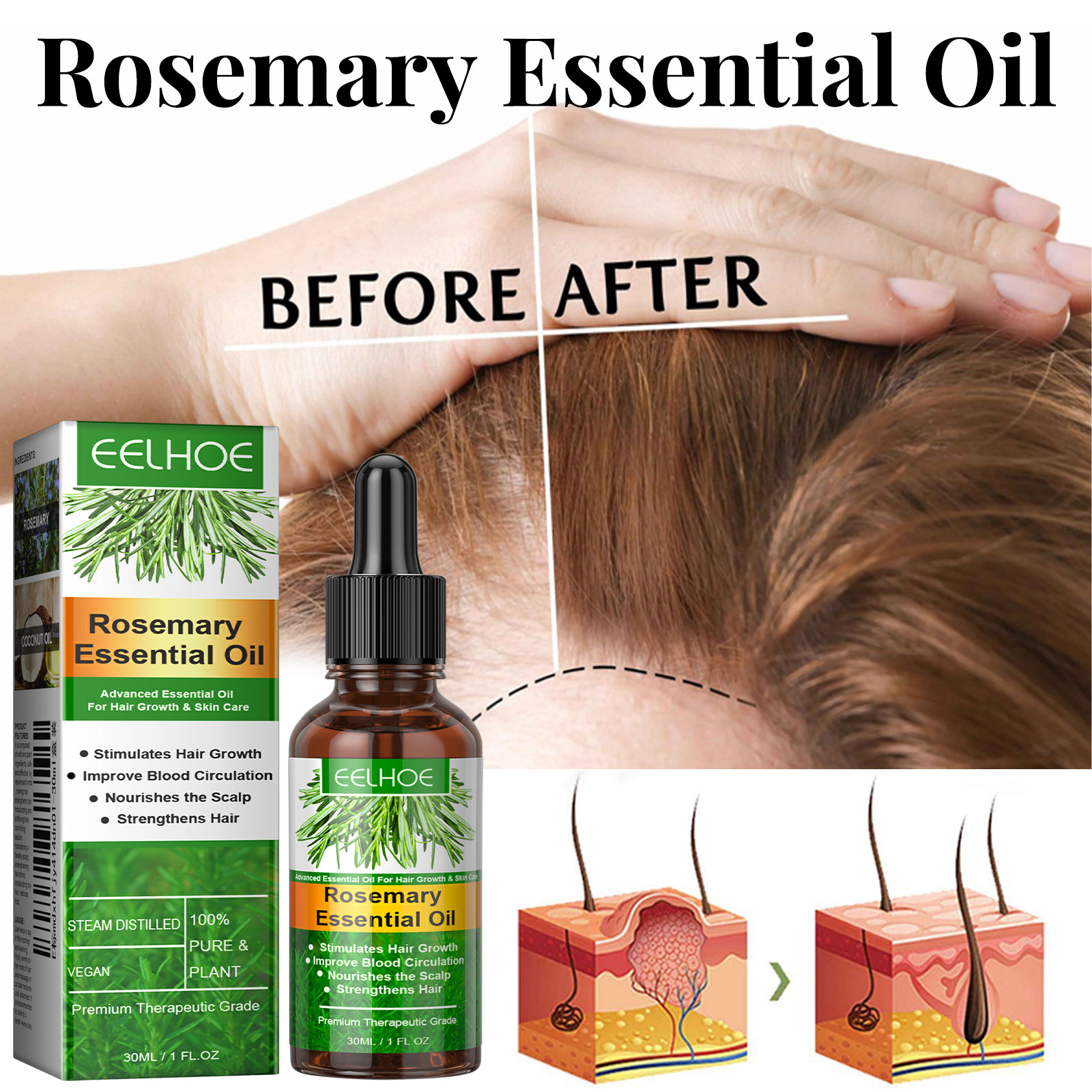 Hair Growth Serum Fast Growing - Hair Care Essence Oil のレビューと価格