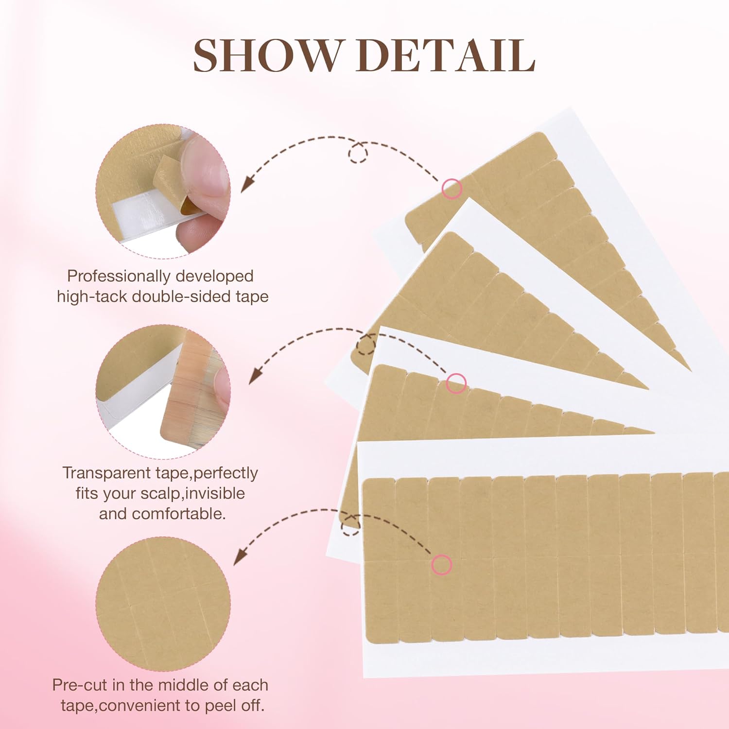 72Tabs(6sheets）Hair Extension  - Hair Extension Tape In のレビューと価格
