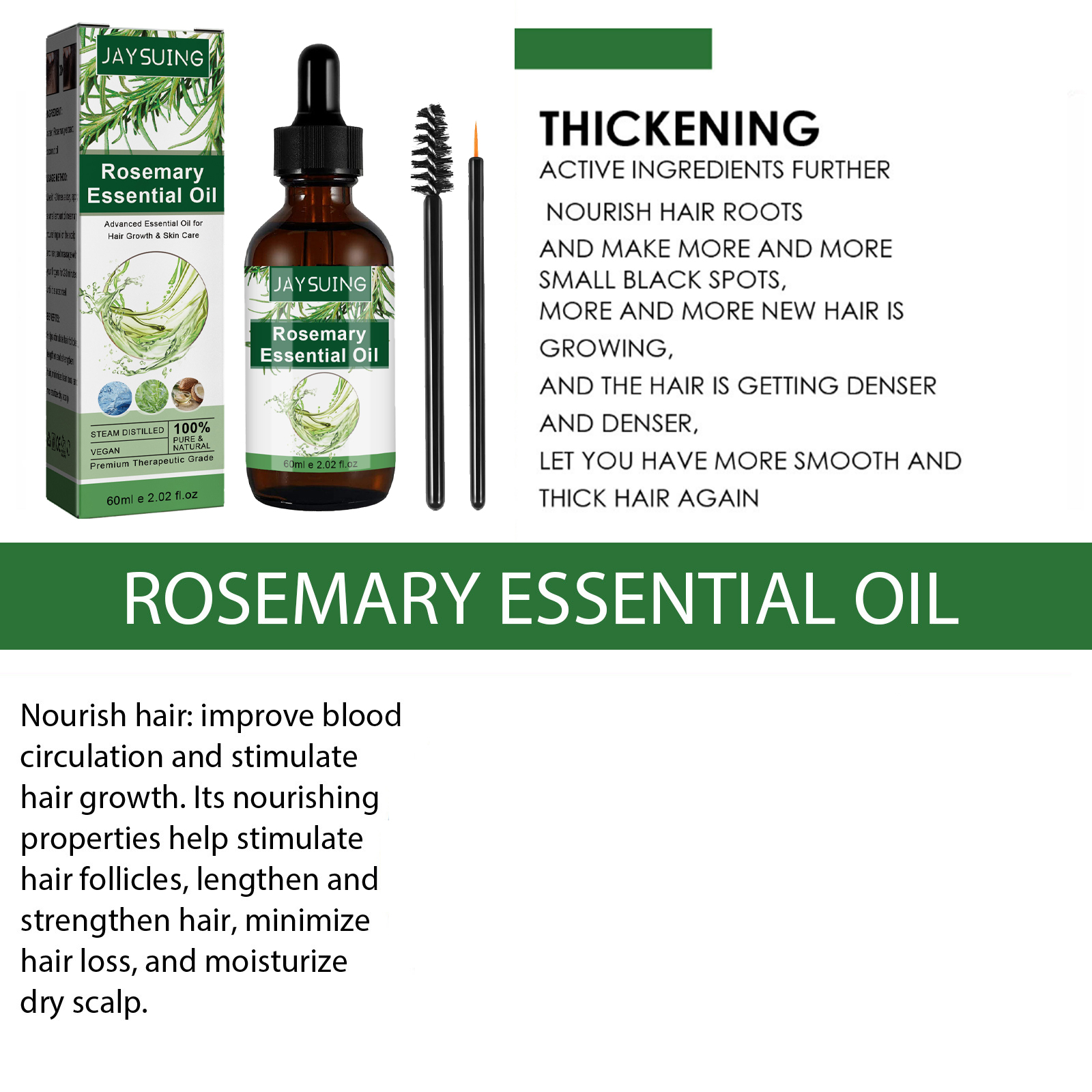 Rosemary Essential Oil For Hai - Rosemary Hair Oil のレビューと価格