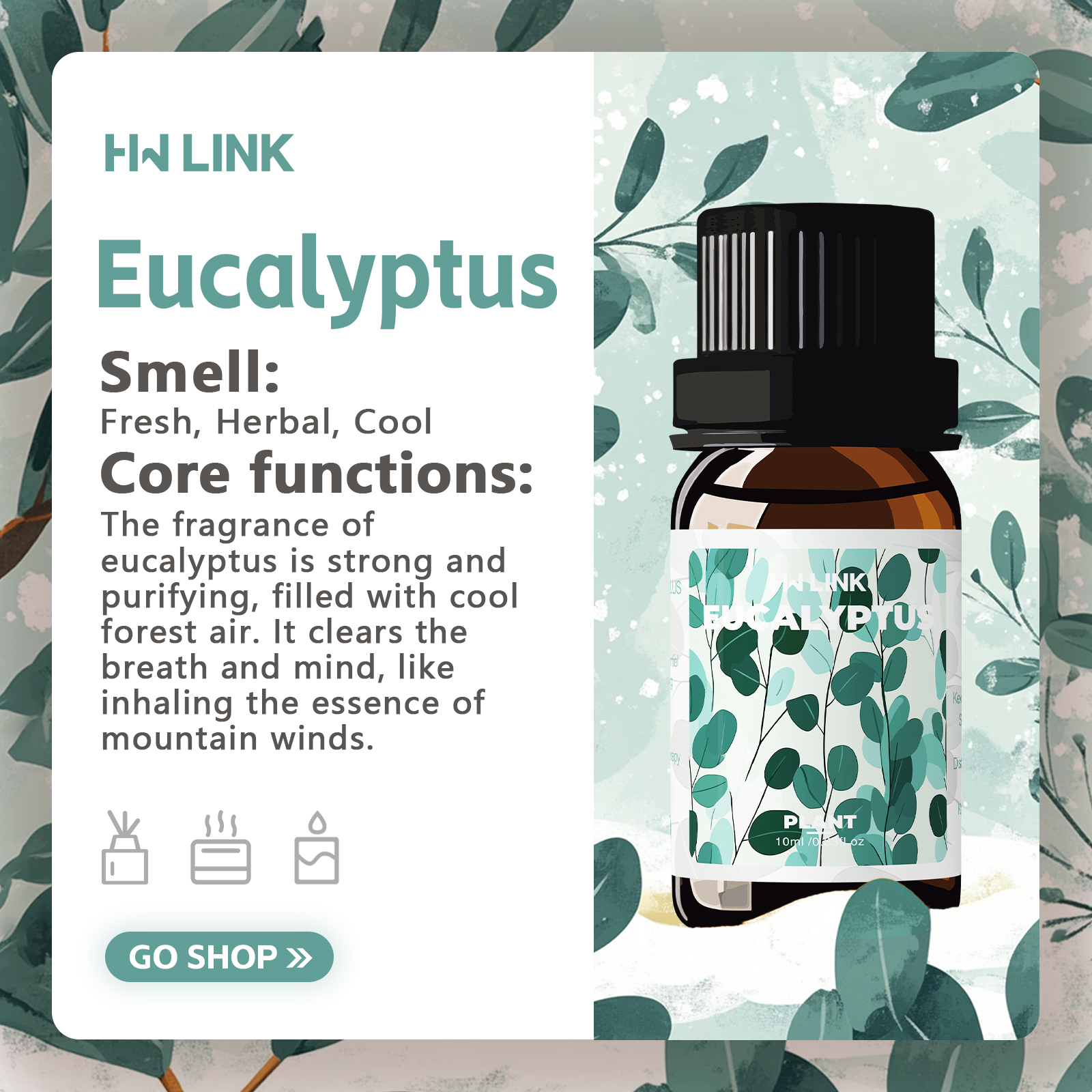 Eucalyptus Essential Oils 10ml - Hair Care Oil のレビューと価格