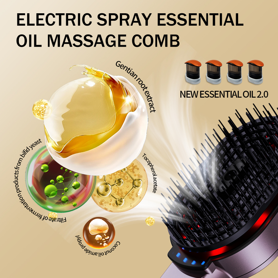 4-in-1 Massage Comb Essential  - Hair Care Oil のレビューと価格