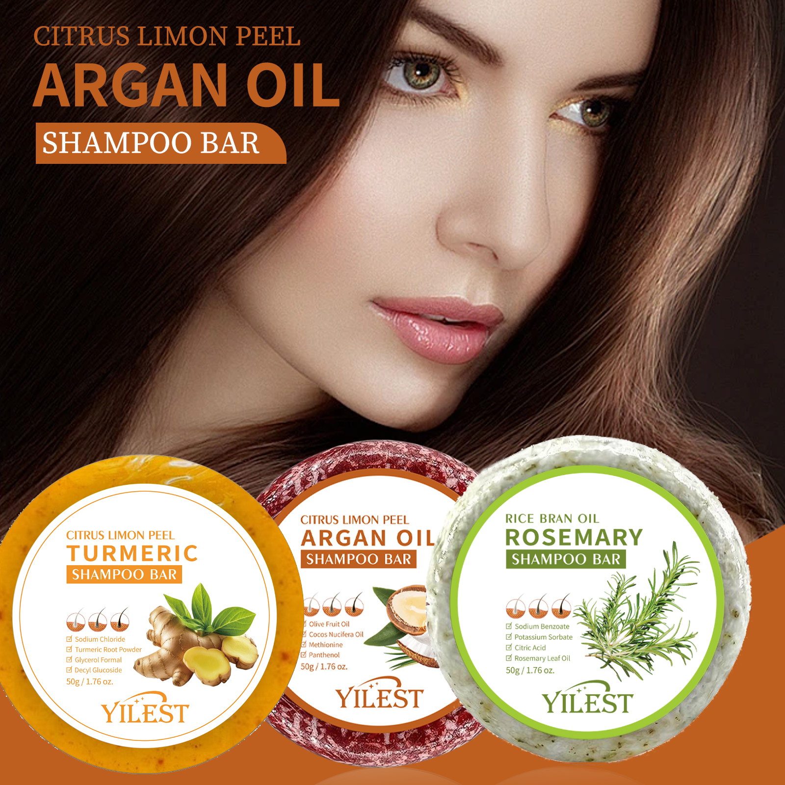 4 Bars of Anti-Hair Loss Shamp - Rosemary Hair Oil のレビューと価格