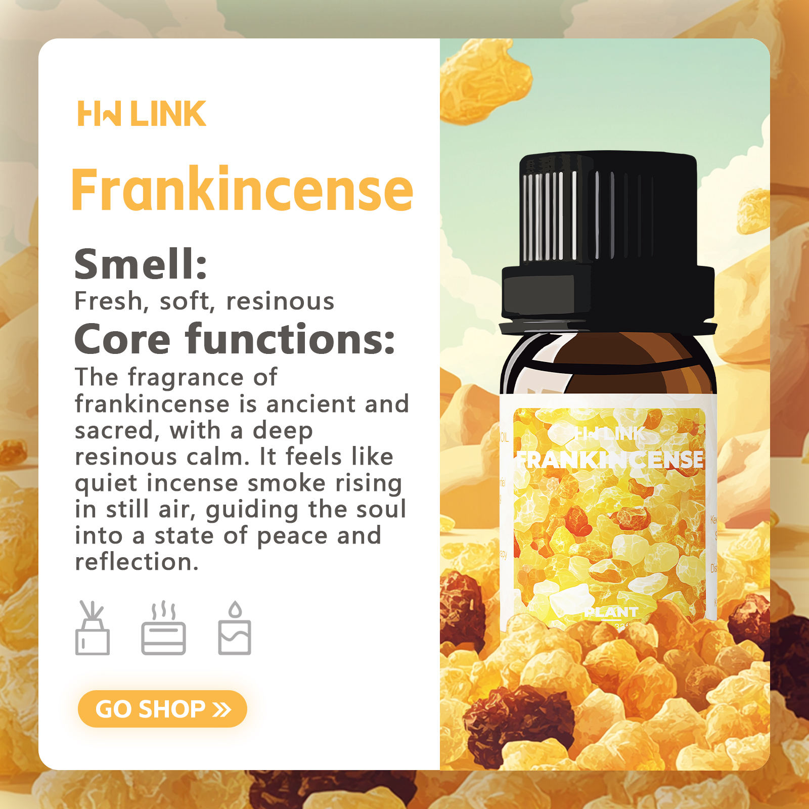 Frankincense Essential Oil 10m - Hair Care Oil のレビューと価格