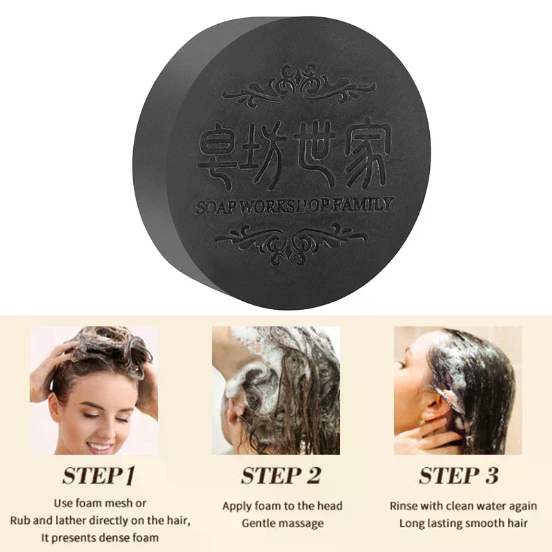 Hair Shampoo Soap Polygonum Mu - Hair Care Dandruff のレビューと価格